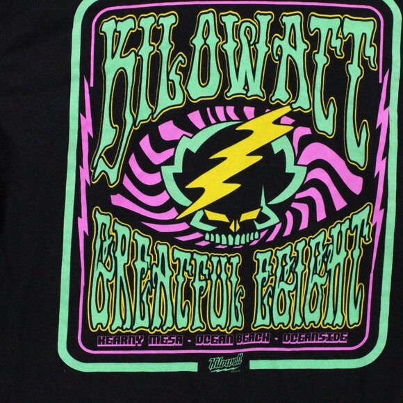 The Grateful Dead Shirt Mens XL Black Short Sleeve Kilowatt Graphic Art - Picture 6 of 8